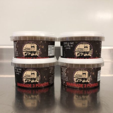Marinade 3 poivres - Lot de 4
