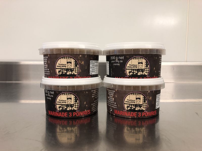 Marinade 3 poivres - Lot de 4