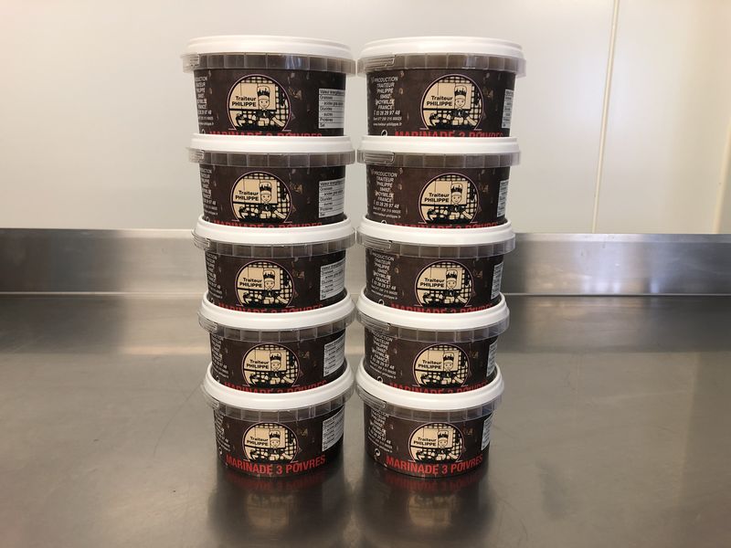 Marinade 3 poivres - Lot de 10